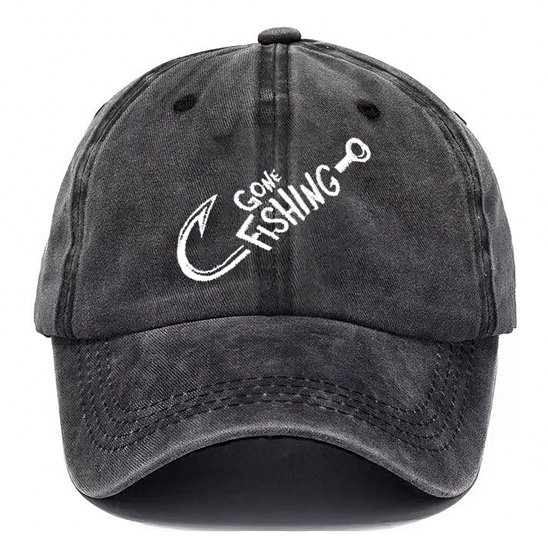 Going Fishing Cap— Vintage Washed Baseball Cap
