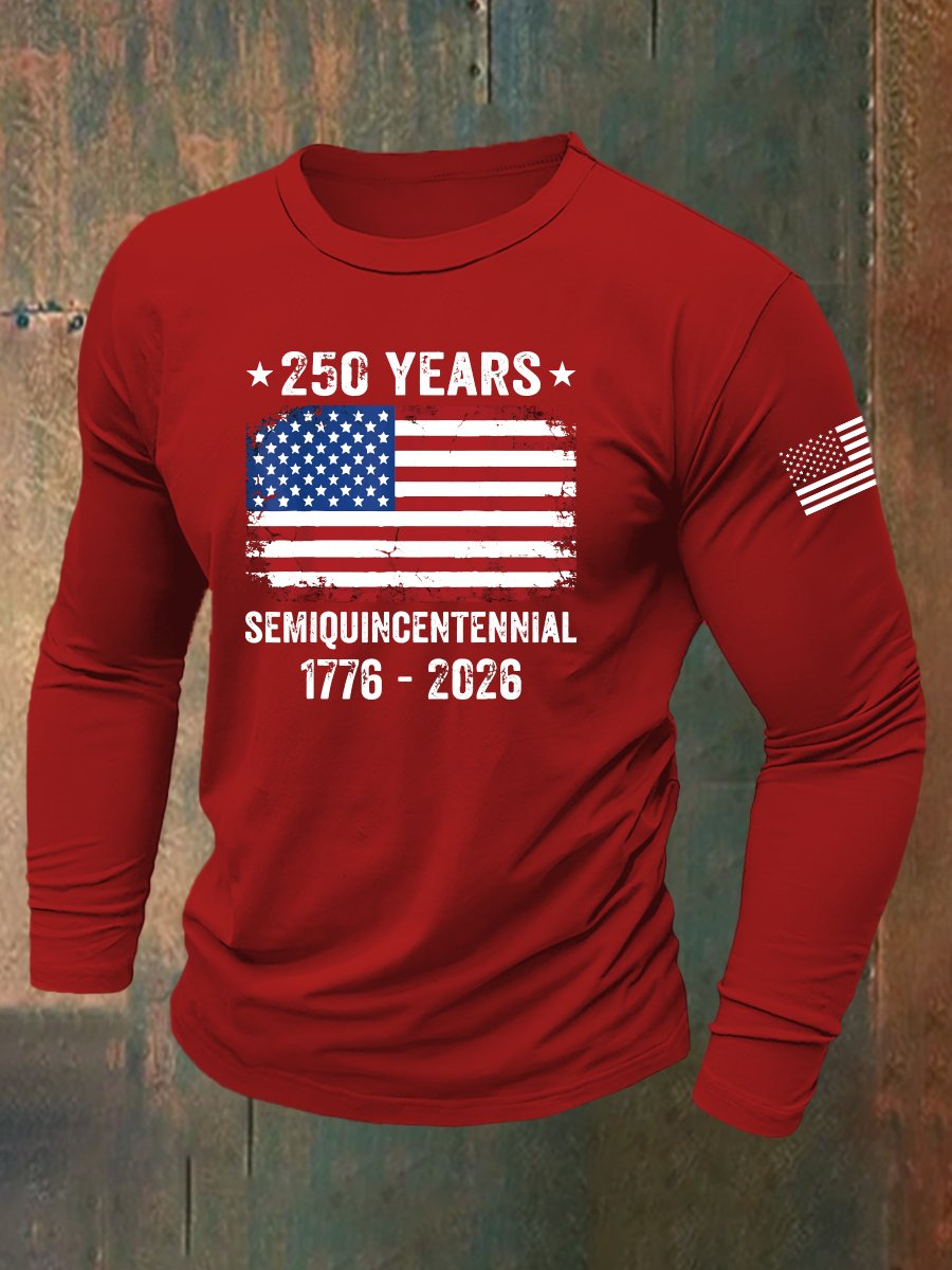 Men's Vintage Army 250th Anniversary Long-Sleeve T-Shirt