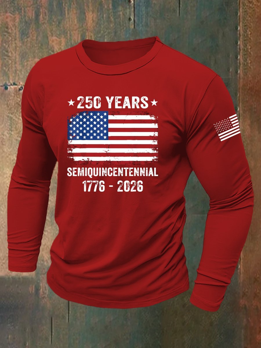 Men's Vintage Army 250th Anniversary Long-Sleeve T-Shirt