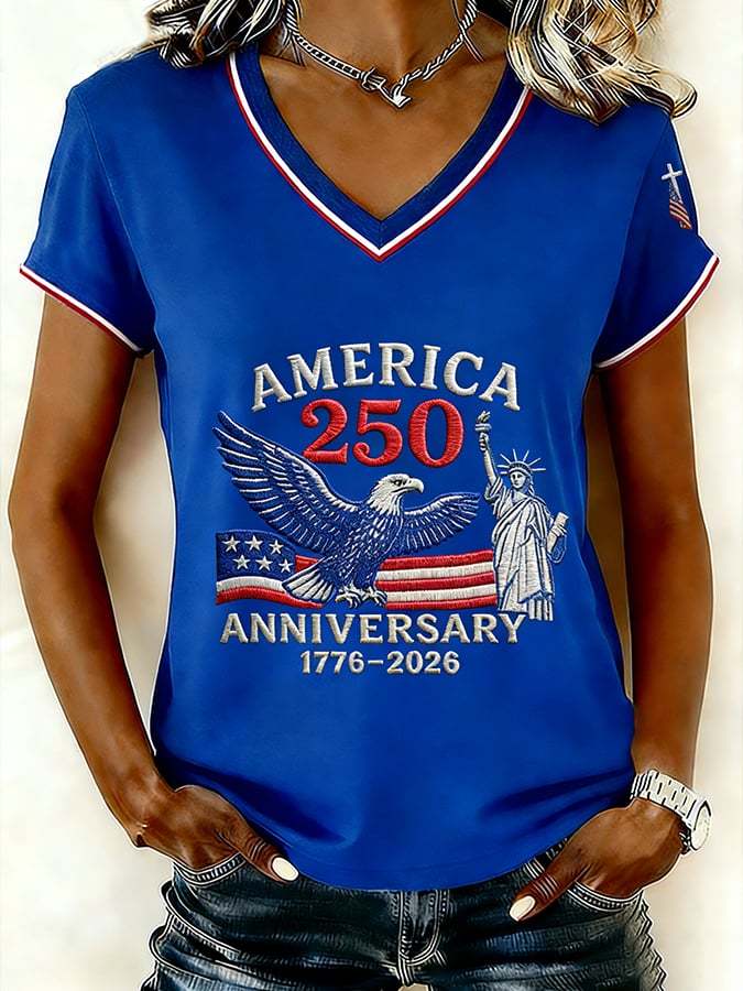 Women's Vintage America 250th Anniversary Faith Print T-Shirt
