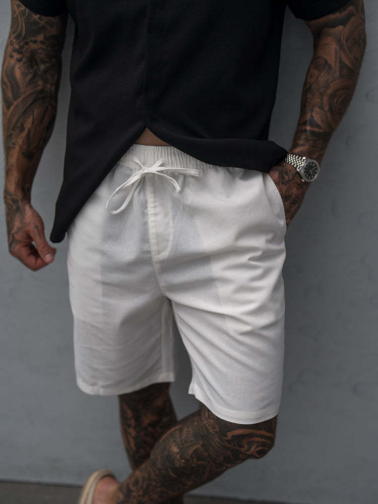 Casual Summer Linen Blend Shorts 