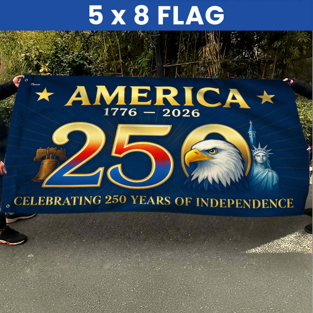 Flagwix American Flag - America 250th Anniversary Grommet Flag for Patriotic Decor