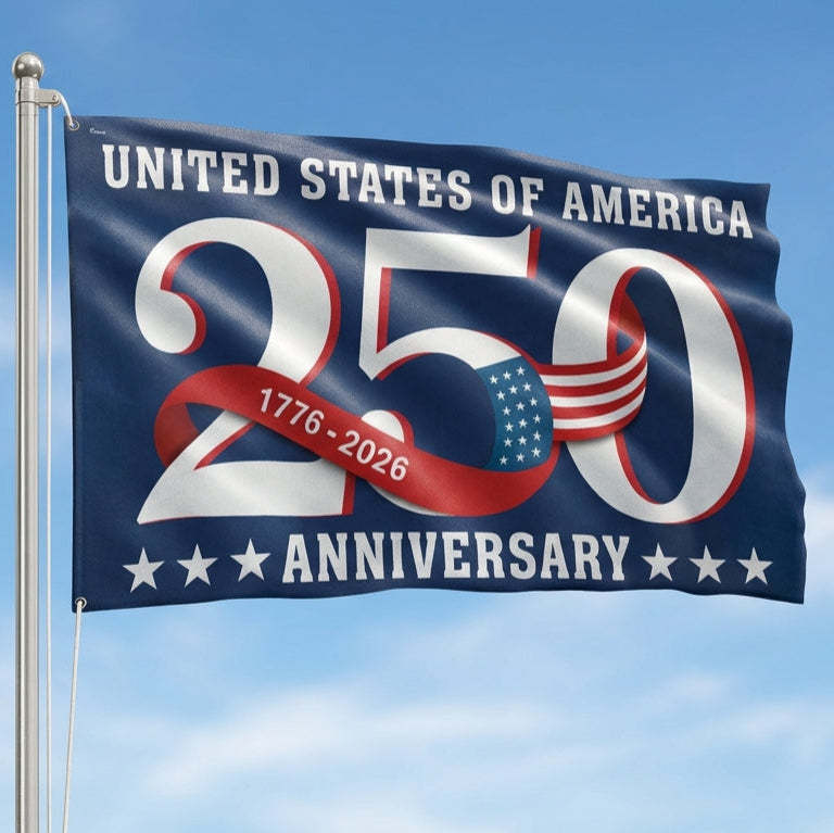 250 Years Patriotic Grommet Flag, United States of America 1776 2026