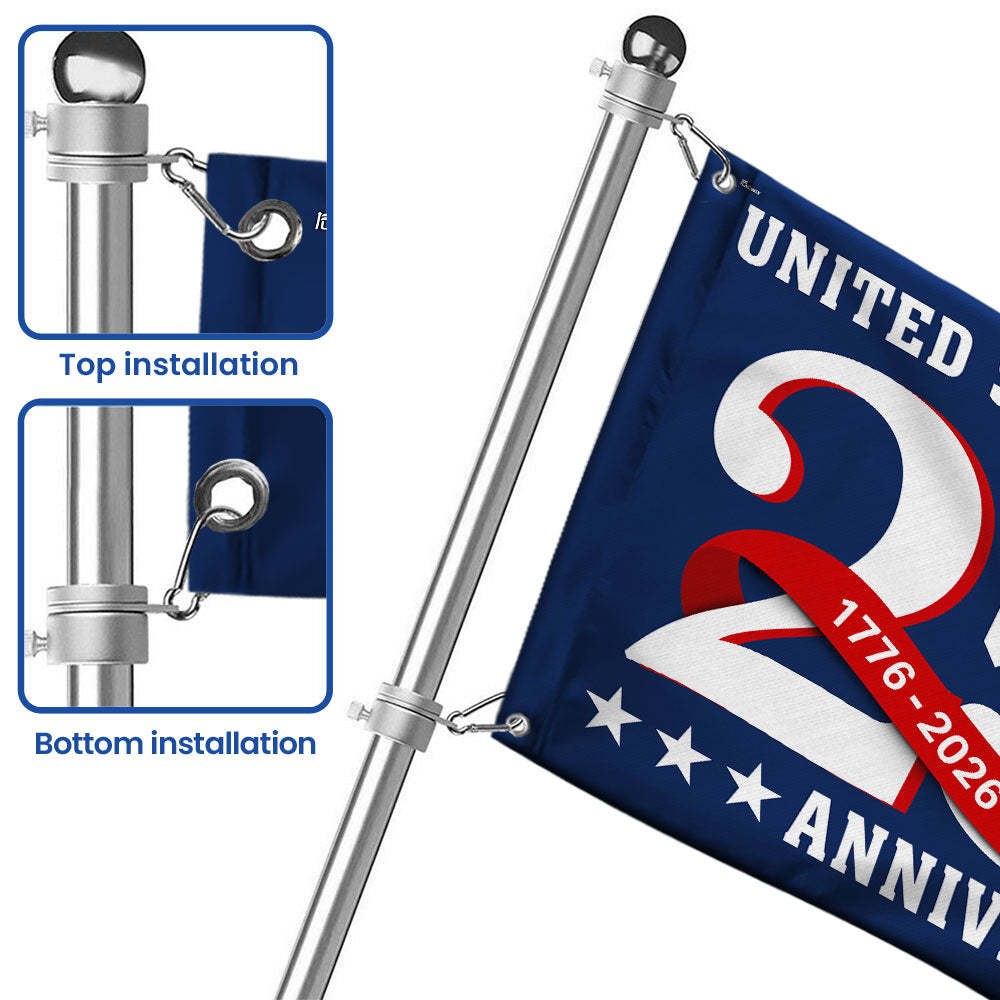 250 Years Patriotic Grommet Flag, United States of America 1776 2026
