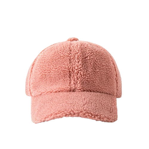 Lambswool Hat: Fashionable All-Match Plush Duckbill Cap for Autumn/Winter - Thickened for Warmth, Baseball Style