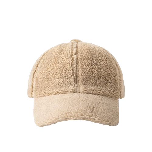 Lambswool Hat: Fashionable All-Match Plush Duckbill Cap for Autumn/Winter - Thickened for Warmth, Baseball Style