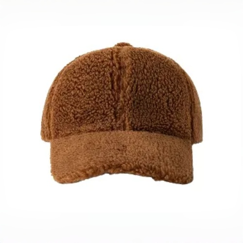 Lambswool Hat: Fashionable All-Match Plush Duckbill Cap for Autumn/Winter - Thickened for Warmth, Baseball Style