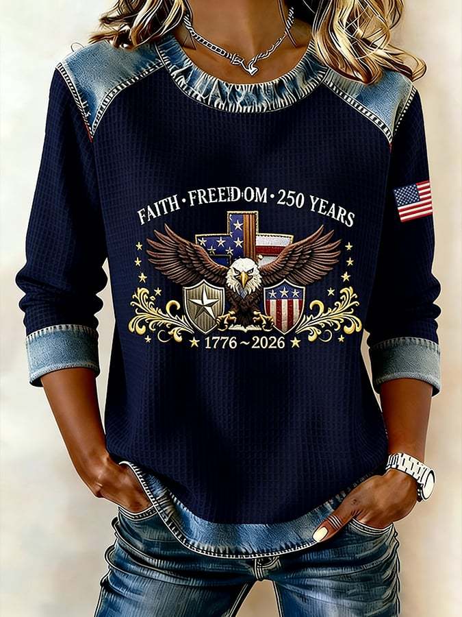 Women's 250th Anniversary Printed Short-Sleeved T-Shirt