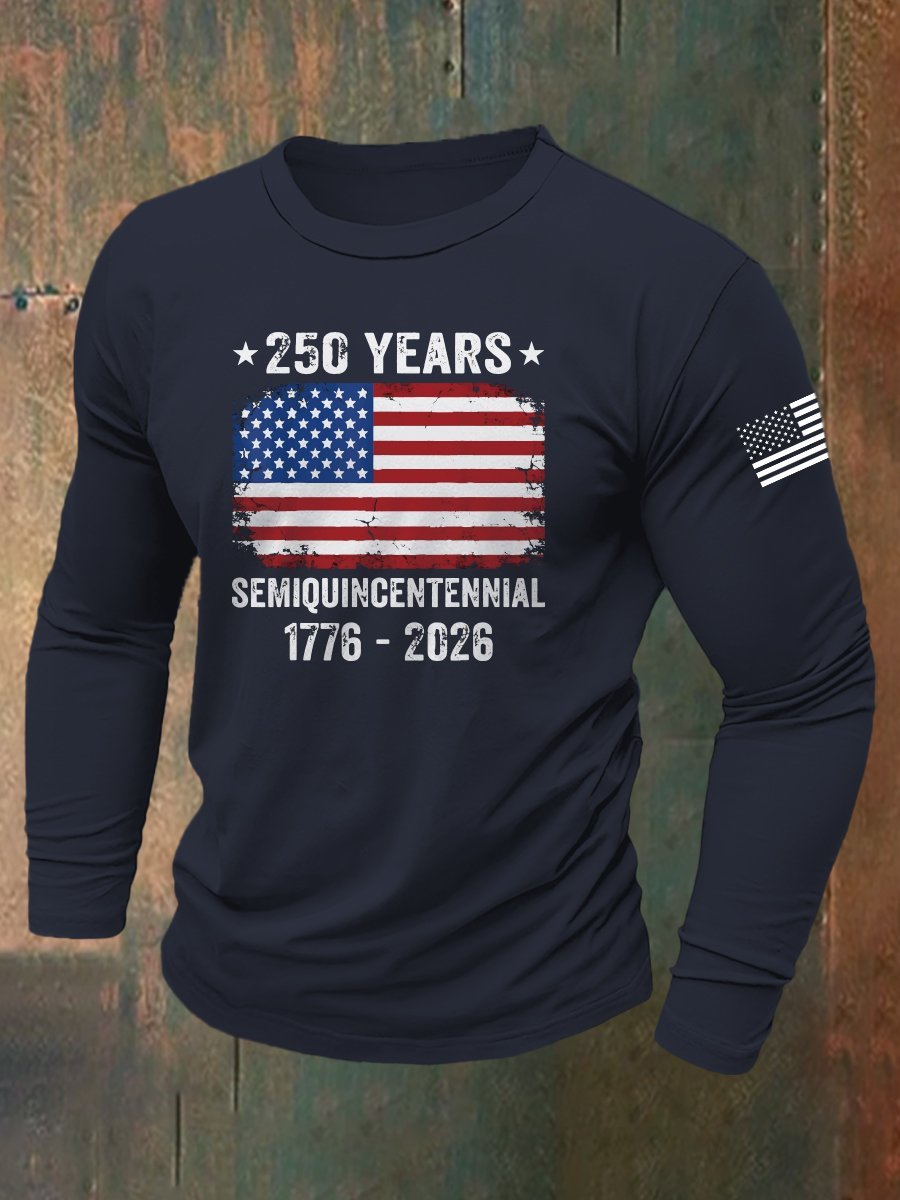 Men's Vintage Army 250th Anniversary Long-Sleeve T-Shirt