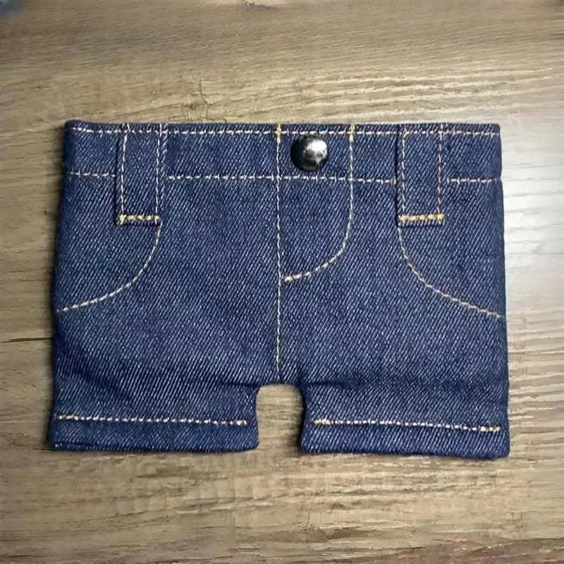 🏆Hot Sale⚡Mini Jeans Shaped Wallet - Denim Bifold Wallet for Men & Women