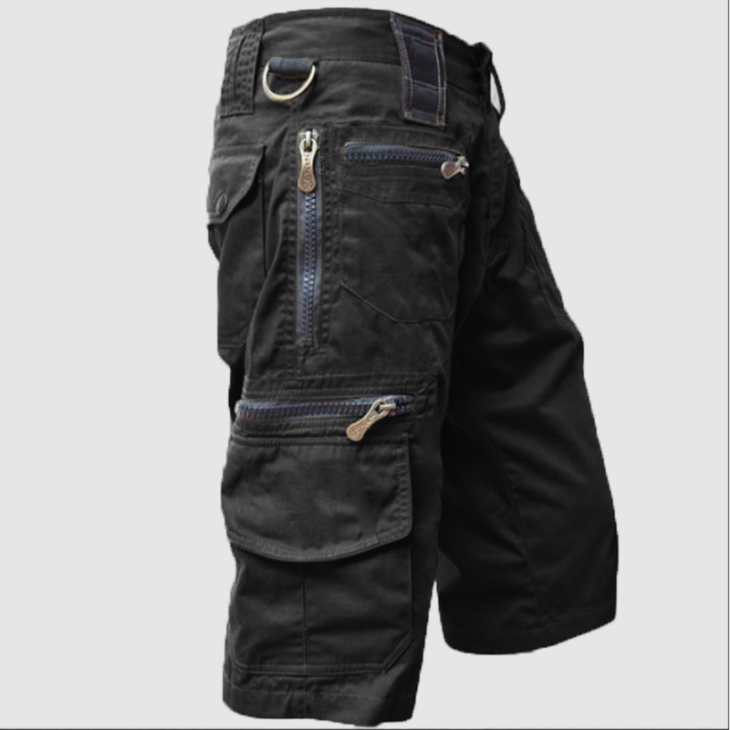 2025 Mens Zip Denim Outdoor Sports Shorts Trousers
