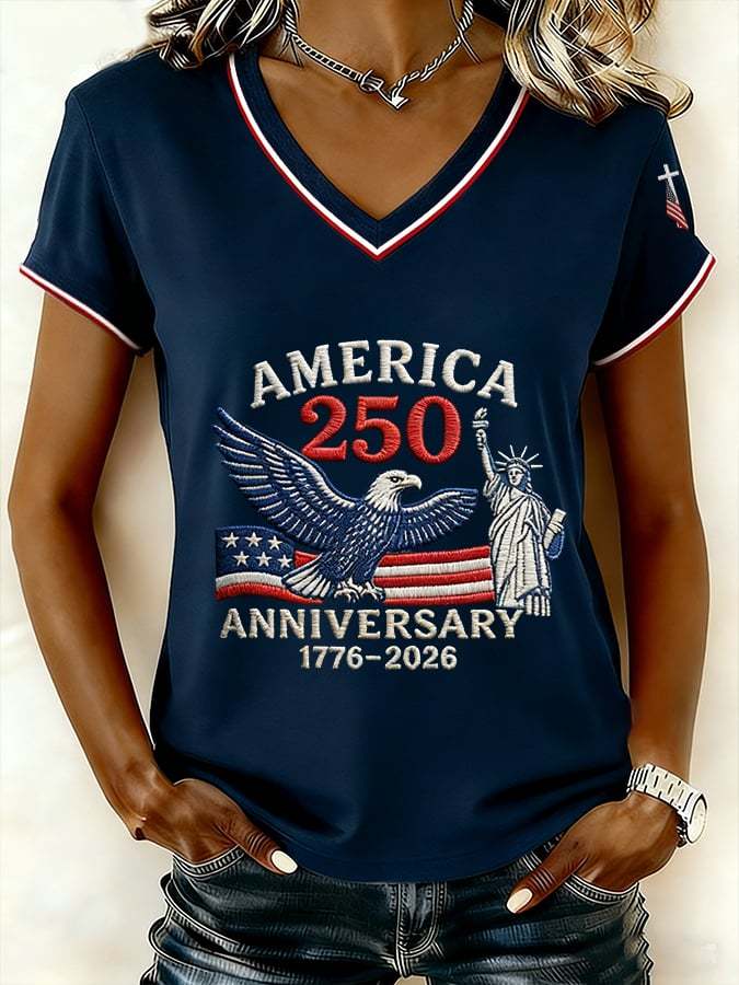 Women's Vintage America 250th Anniversary Faith Print T-Shirt