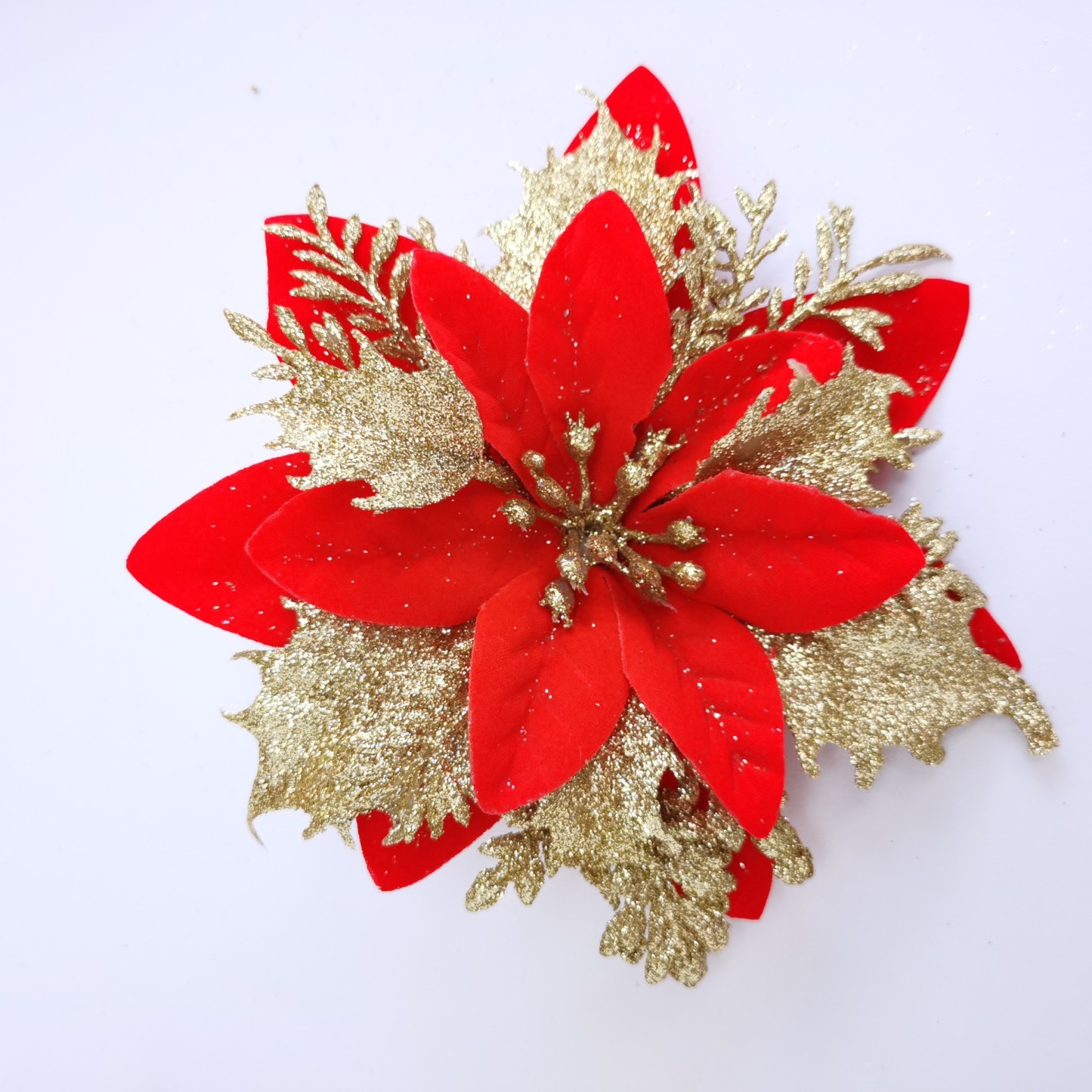 Christmas Tree Poinsettia Ornaments