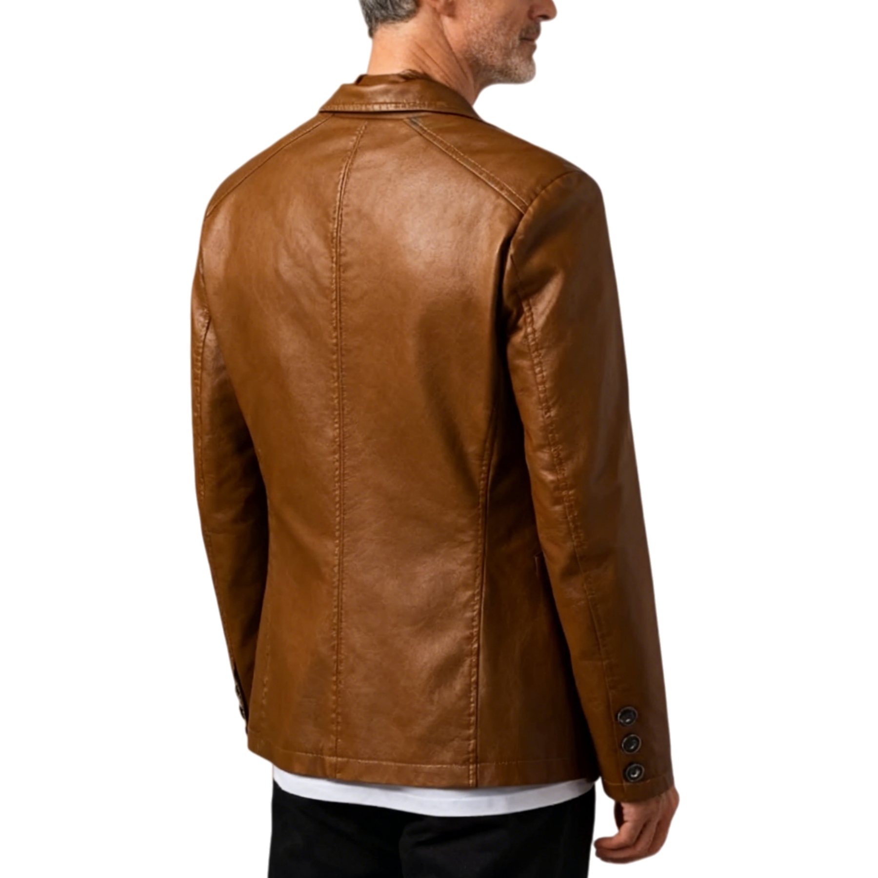 Men Can’t Get Enough of This Cozy Calfskin Leather Blazer