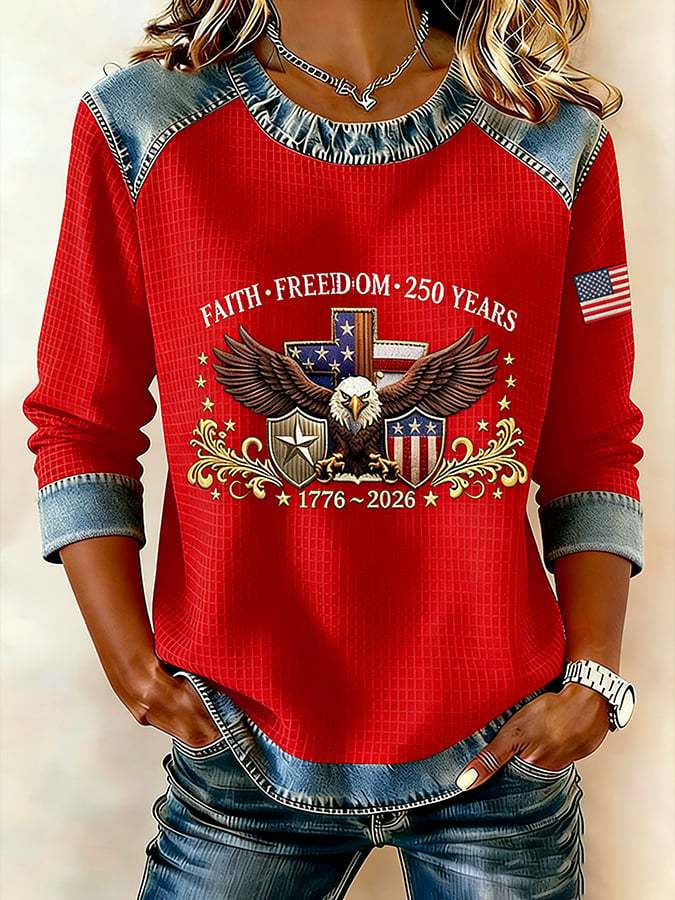 Women's 250th Anniversary Printed Short-Sleeved T-Shirt