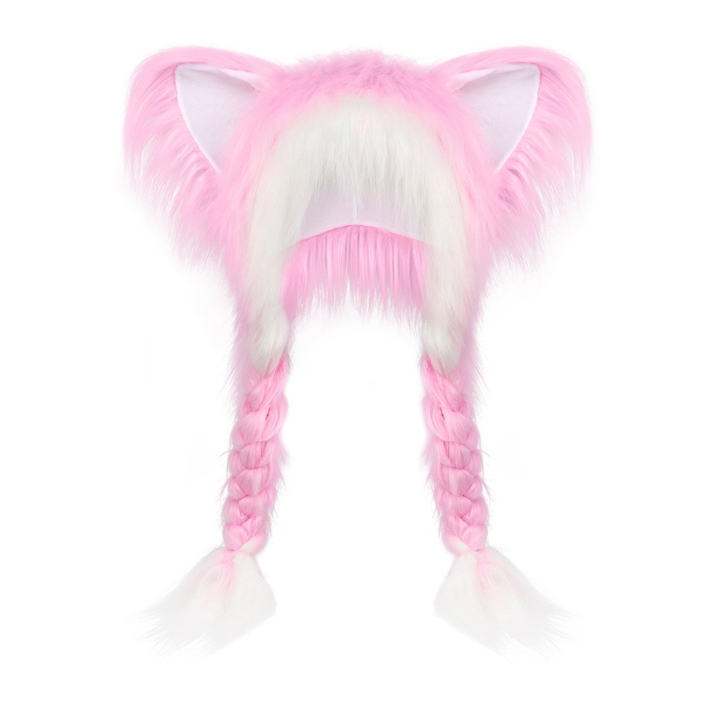 🔥LAST DAY 49% OFF - 🐾Soft Furry Animal Ear Hat with Braids