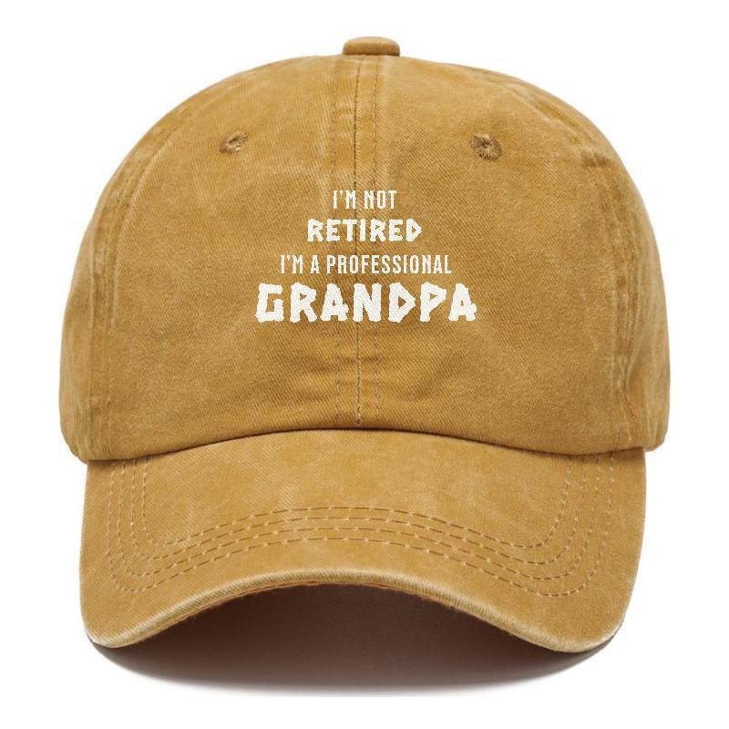I'm Not Retired, I'm a Professional Grandpa: The Hat for Proud Grandfathers