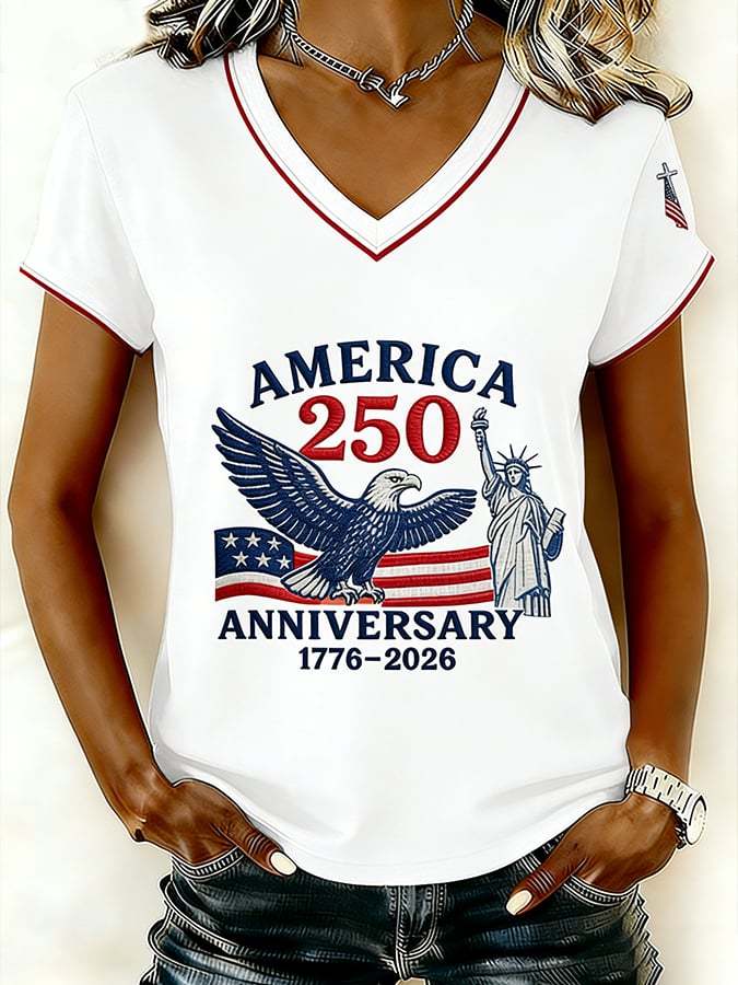 Women's Vintage America 250th Anniversary Faith Print T-Shirt