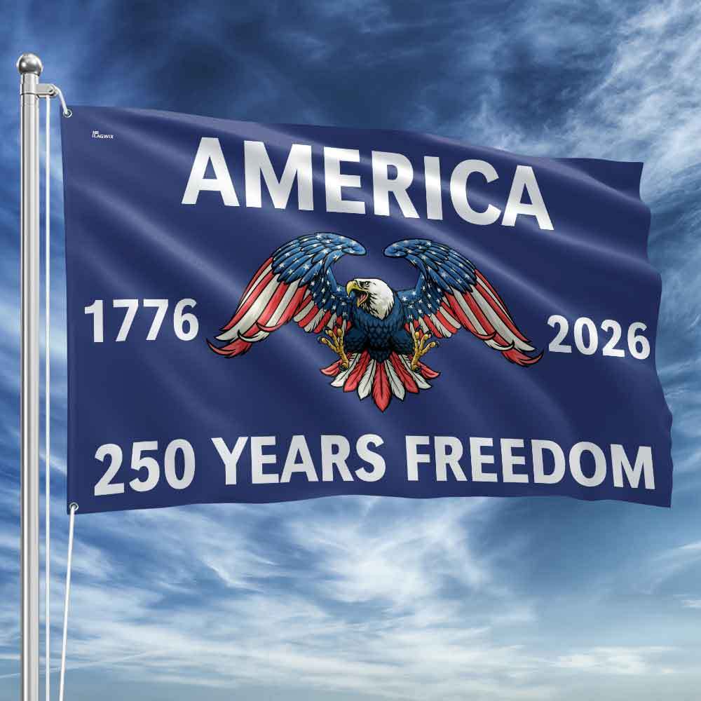 Flagwix American Flag - America 250th Anniversary Grommet Freedom 4th of july Flag