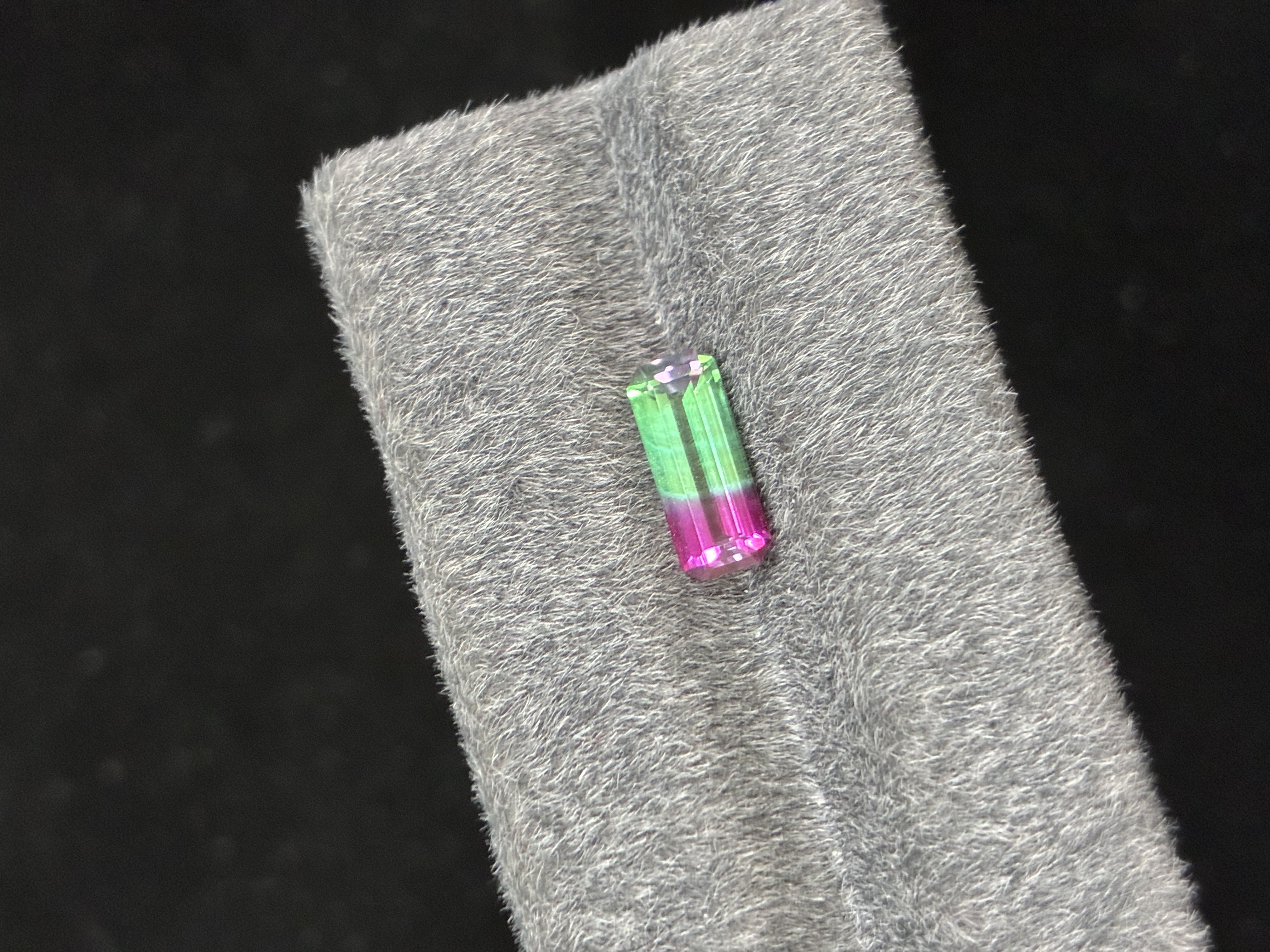 Lab-Grown Bi-Color Sapphire -Emerald Cut