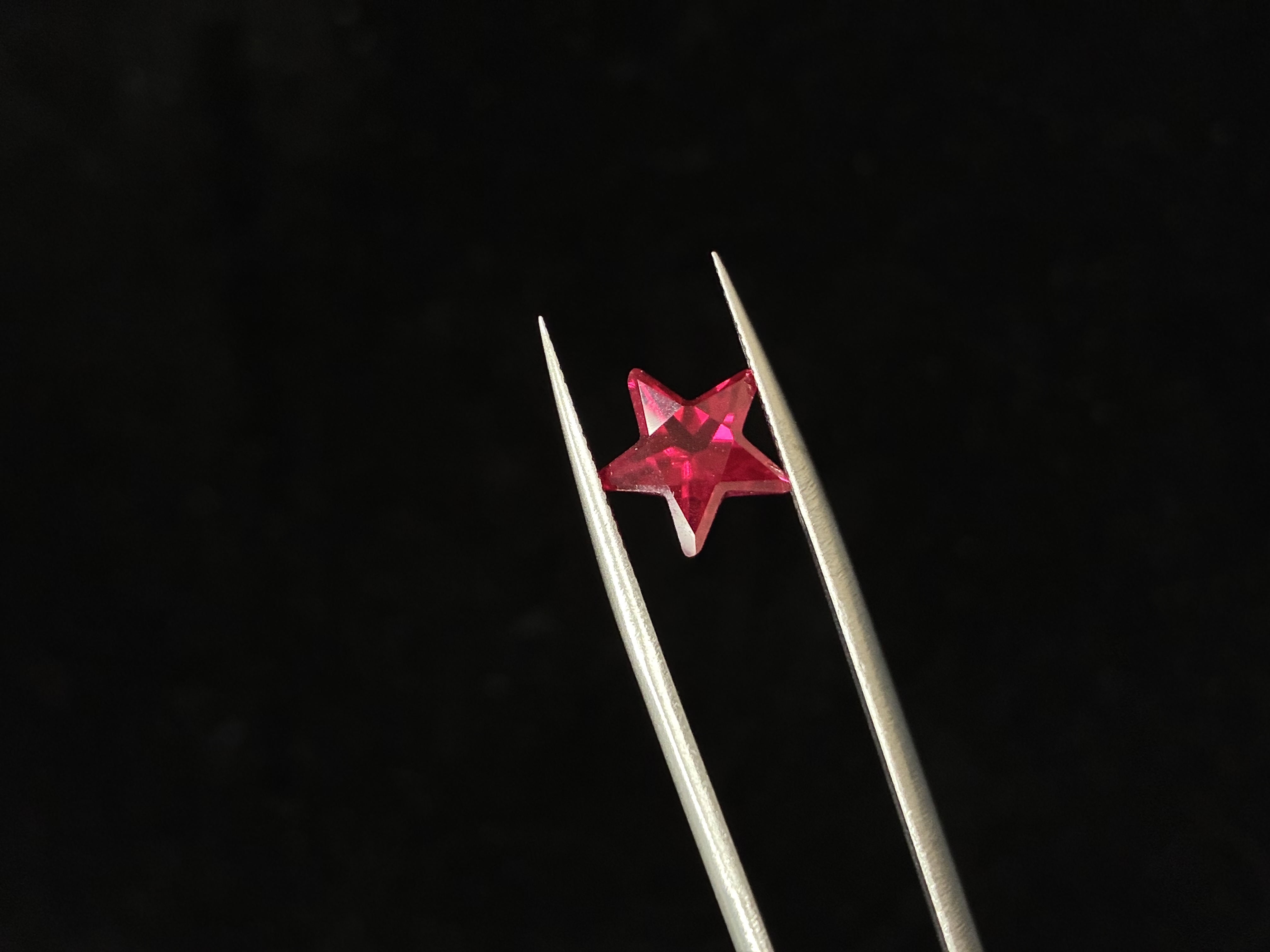 Lab-Grown Red Sapphire – Star Cut