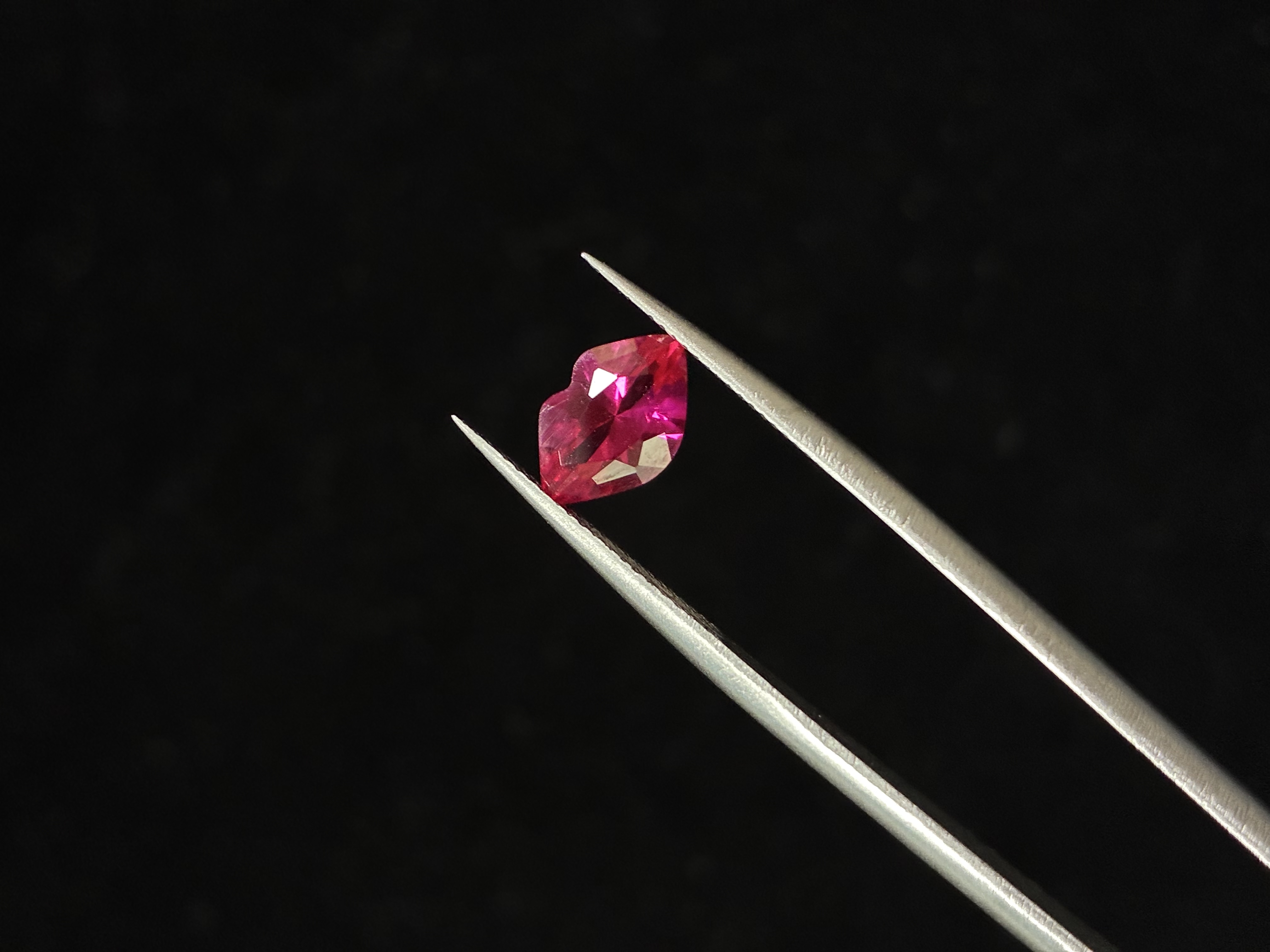 Lab-Grown Red Sapphire – Lip Cut