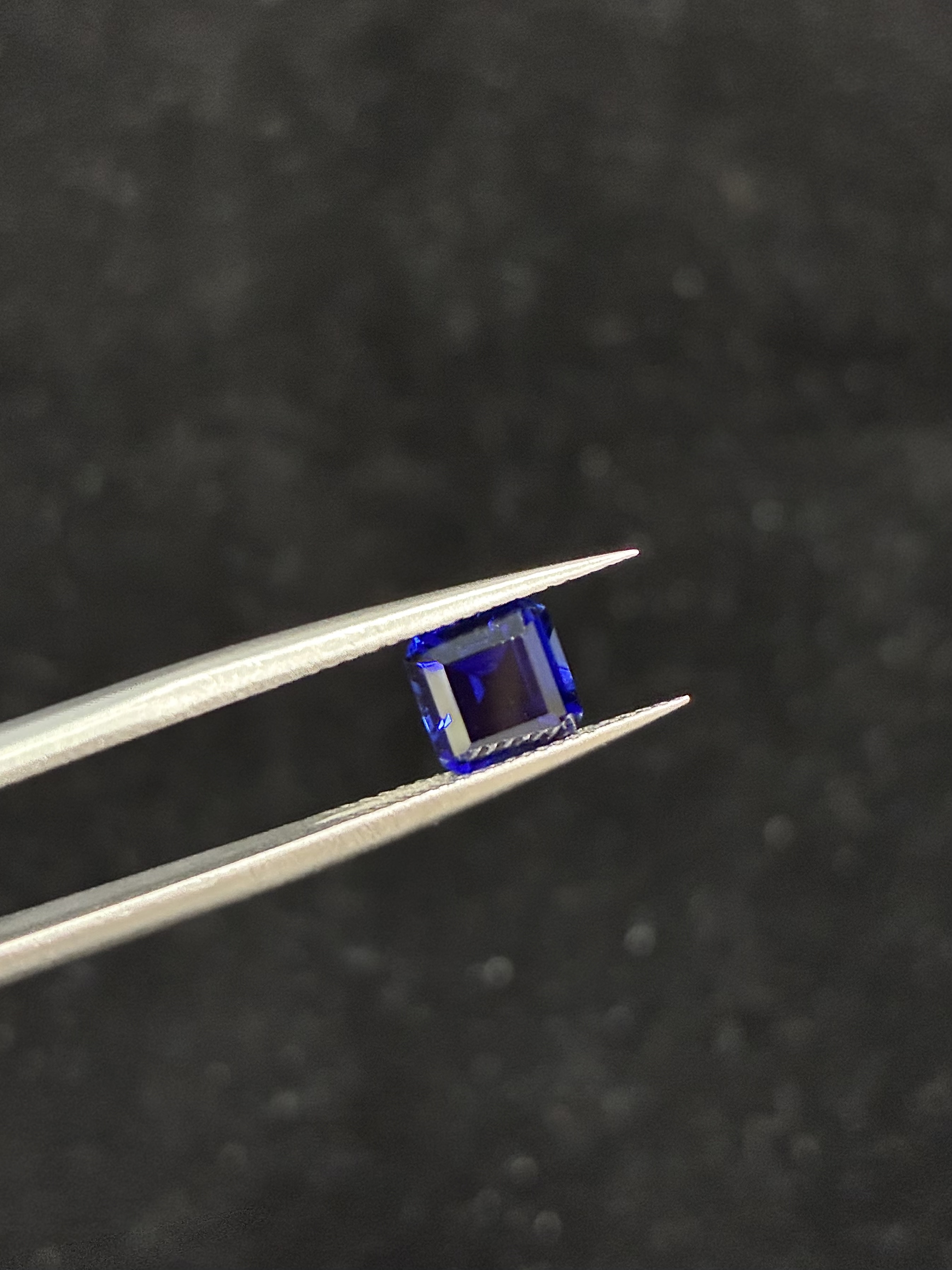 Lab-Grown Royal Blue Sapphire – Asscher Cut
