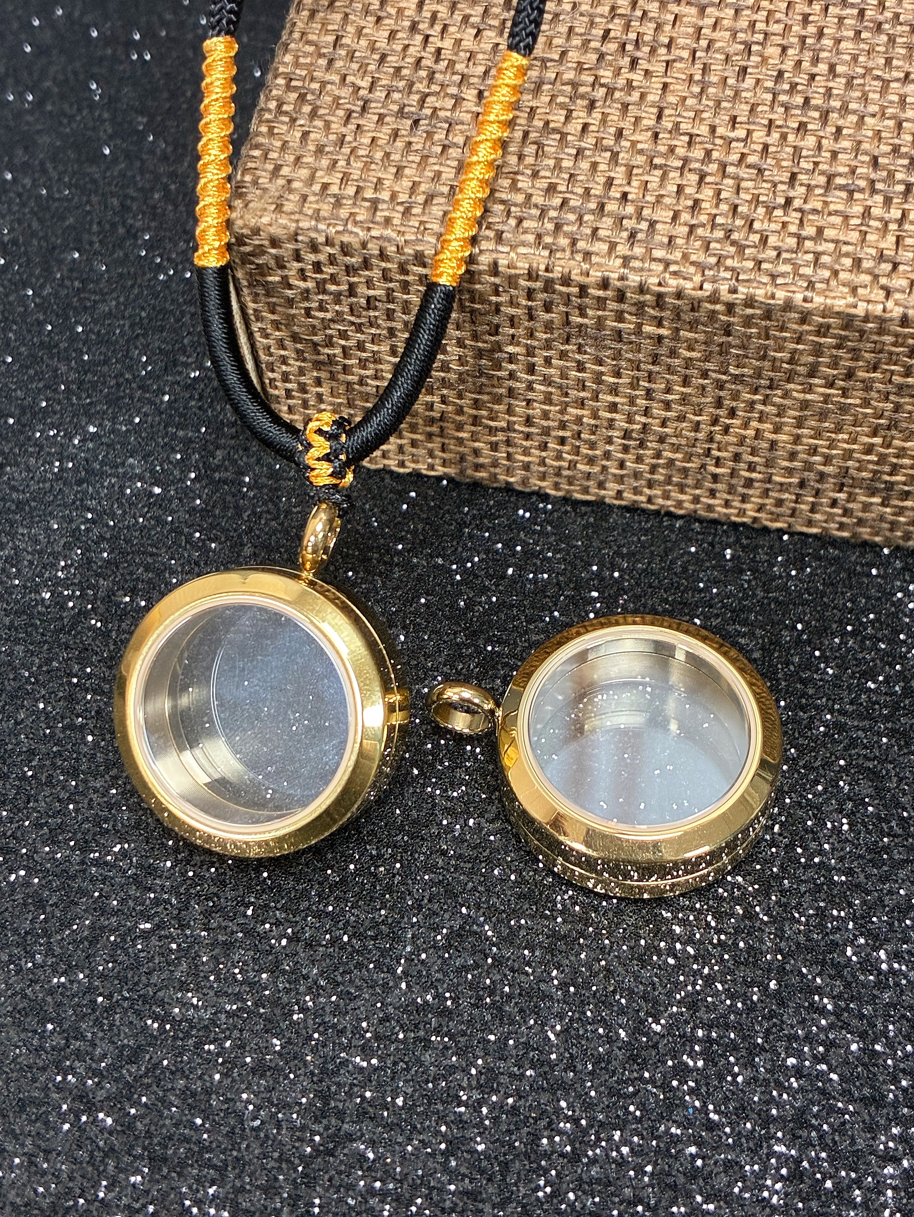 Clear Sapphire Keepsake Locket Pendant