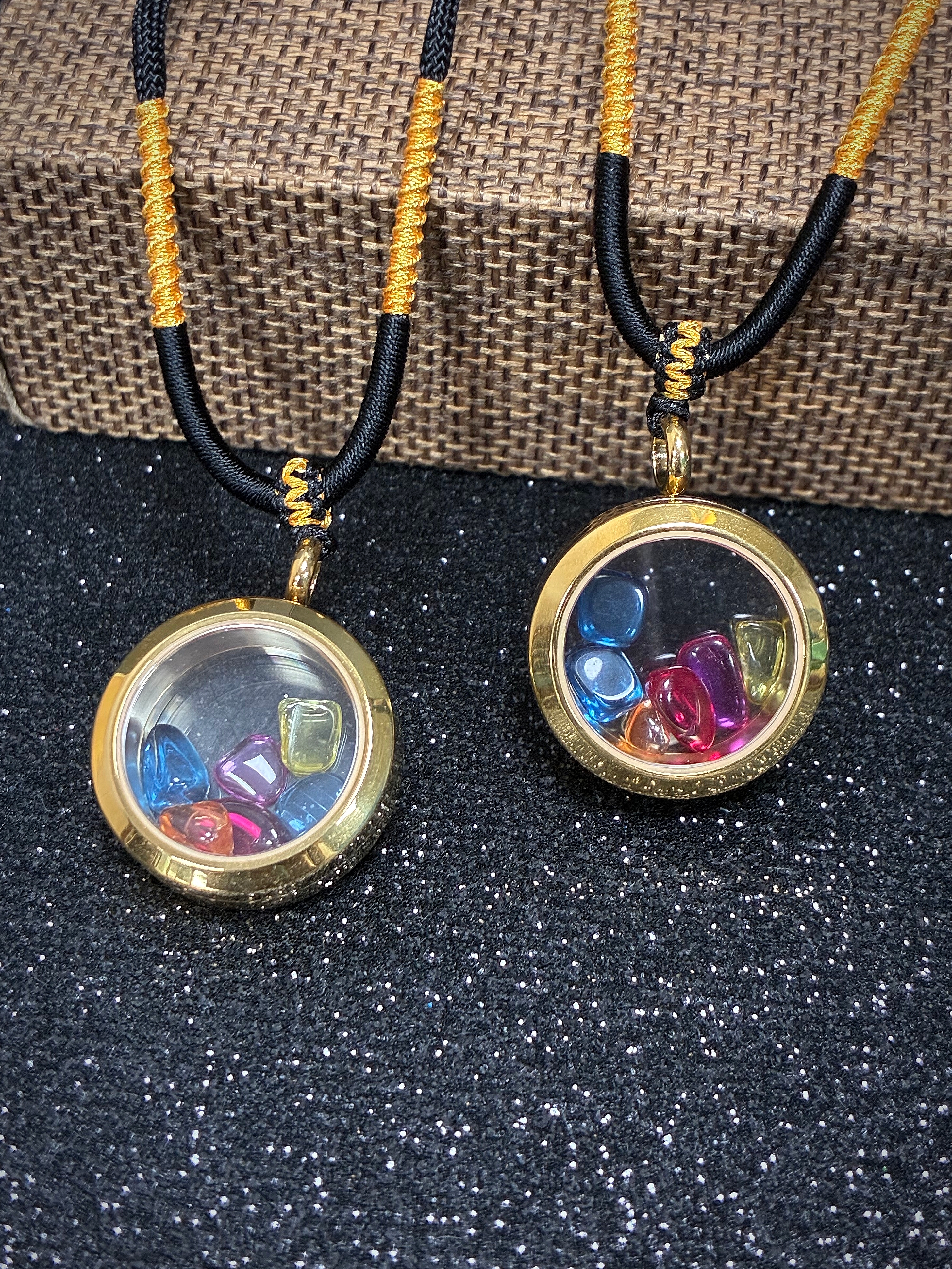 Clear Sapphire Keepsake Locket Pendant
