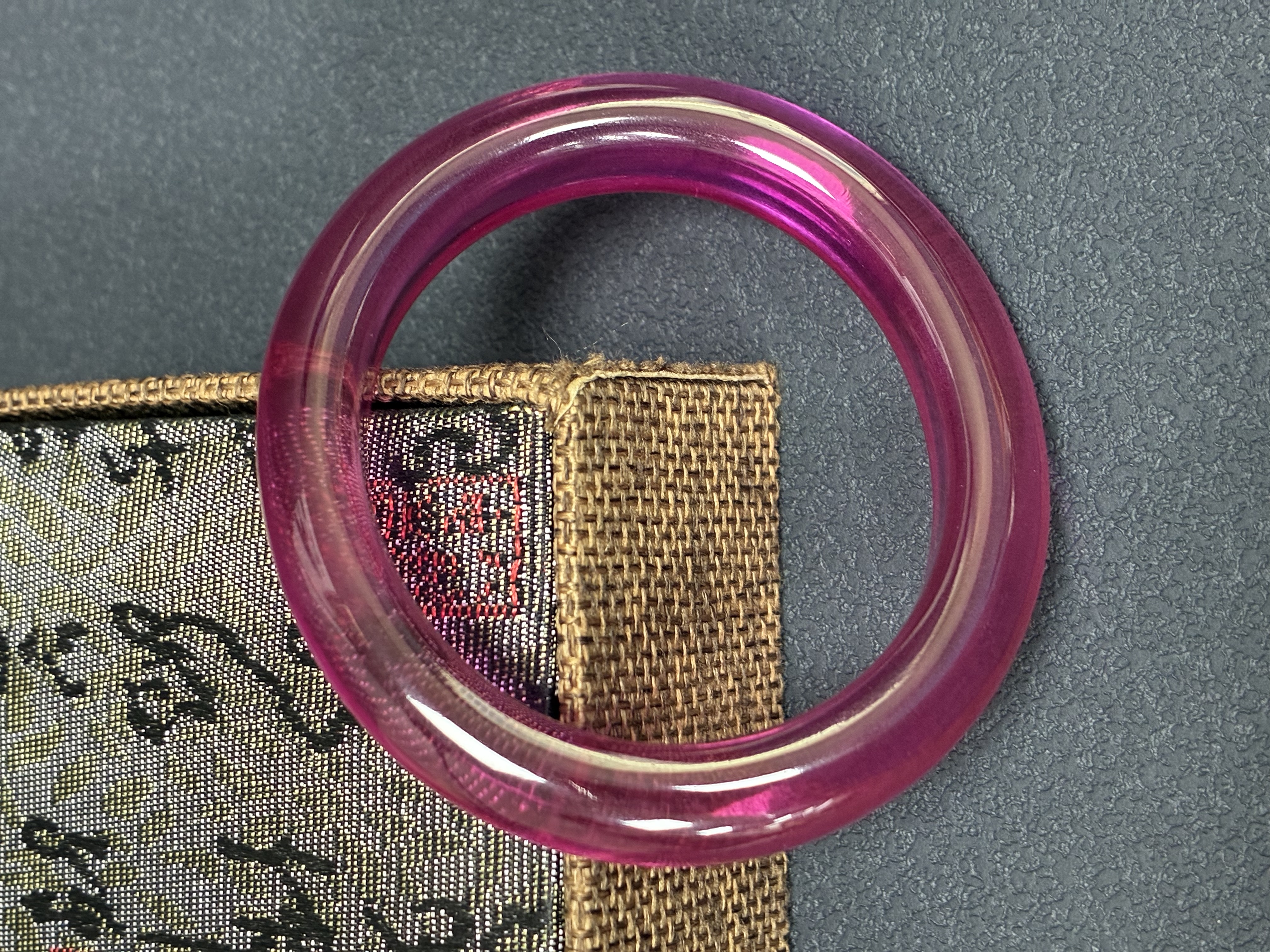 Lab-Grown Pink Sapphire Bangle
