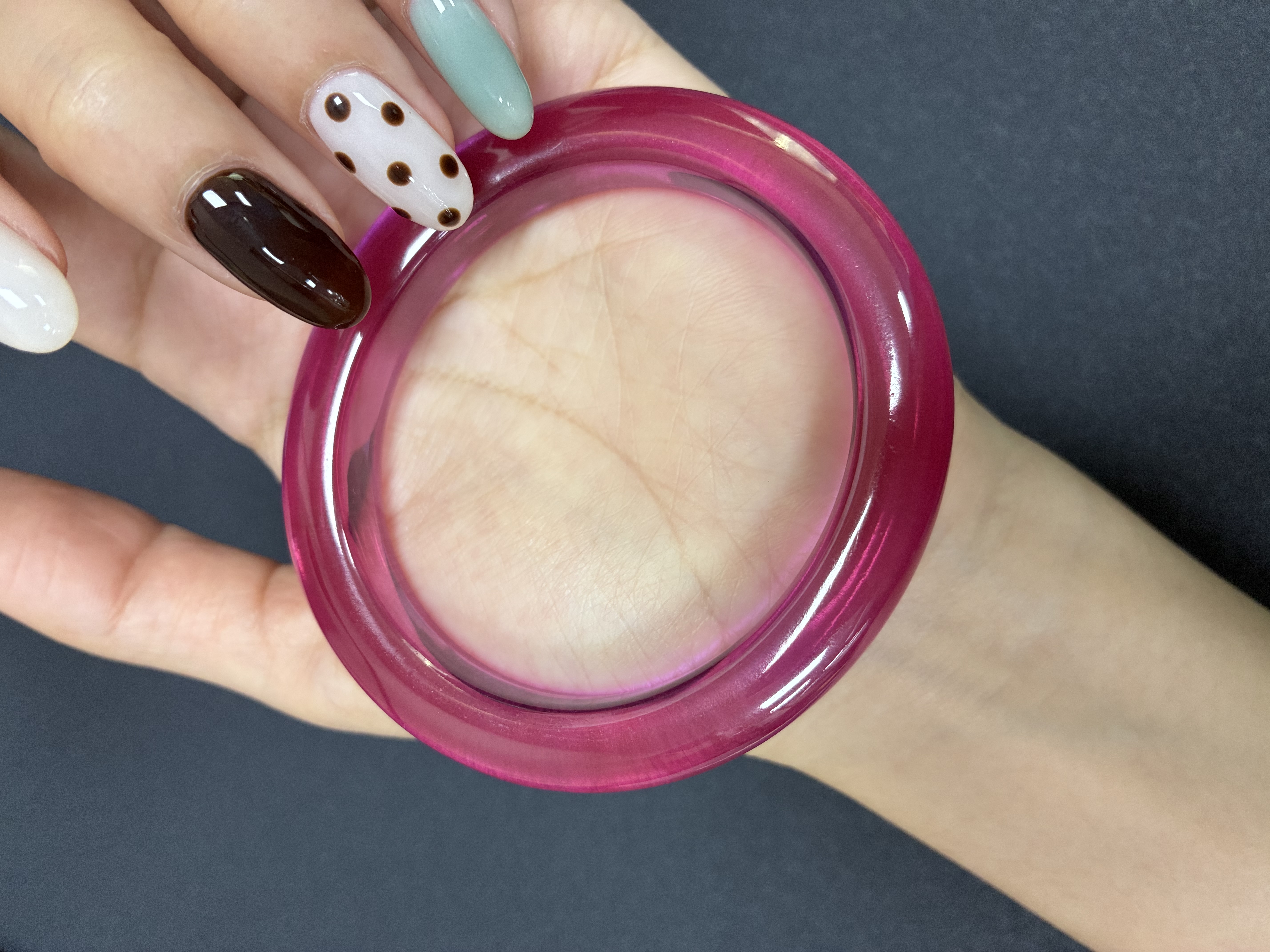 Lab-Grown Pink Sapphire Bangle