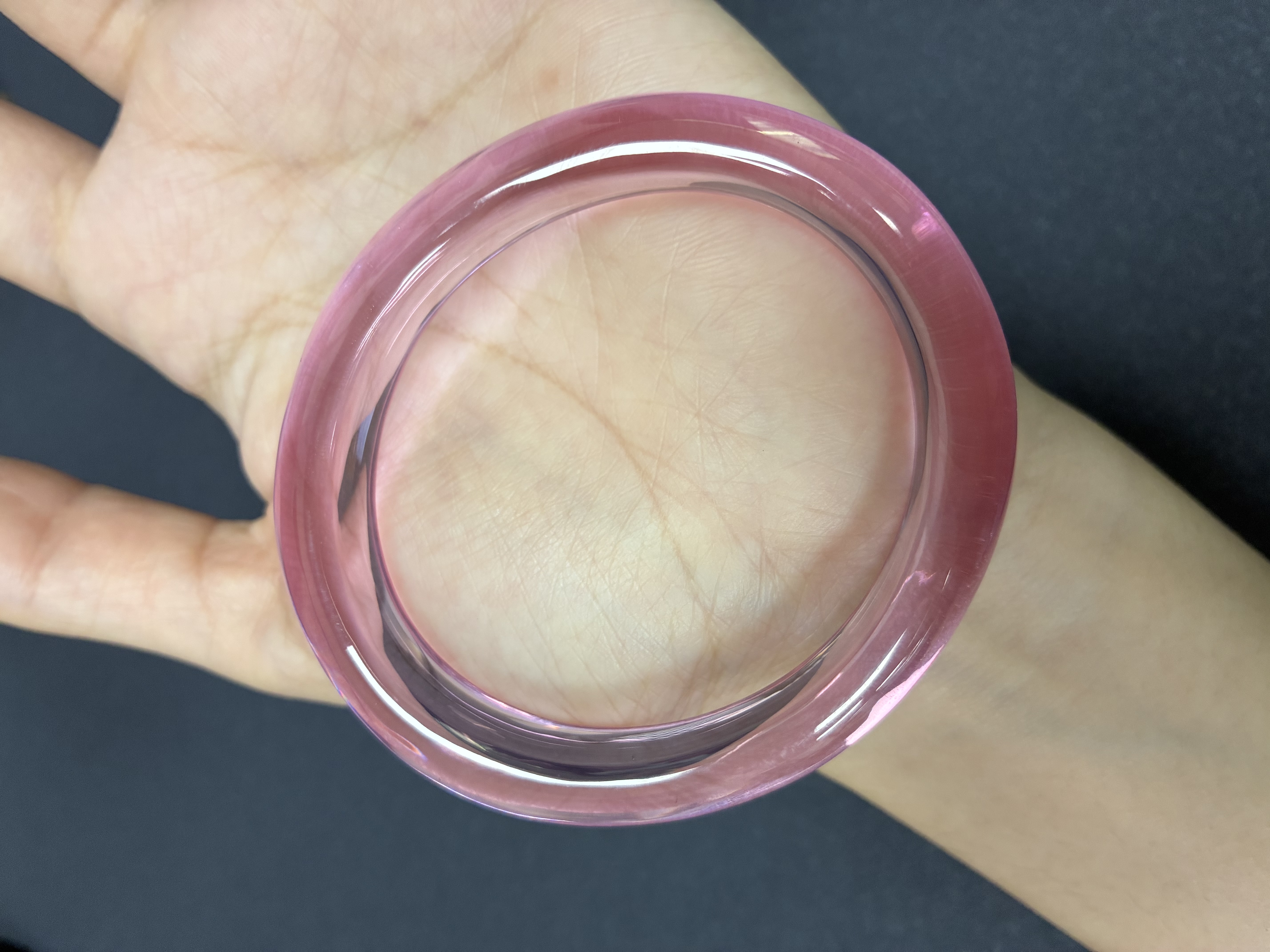 Lab-Grown Pink Sapphire Bangle