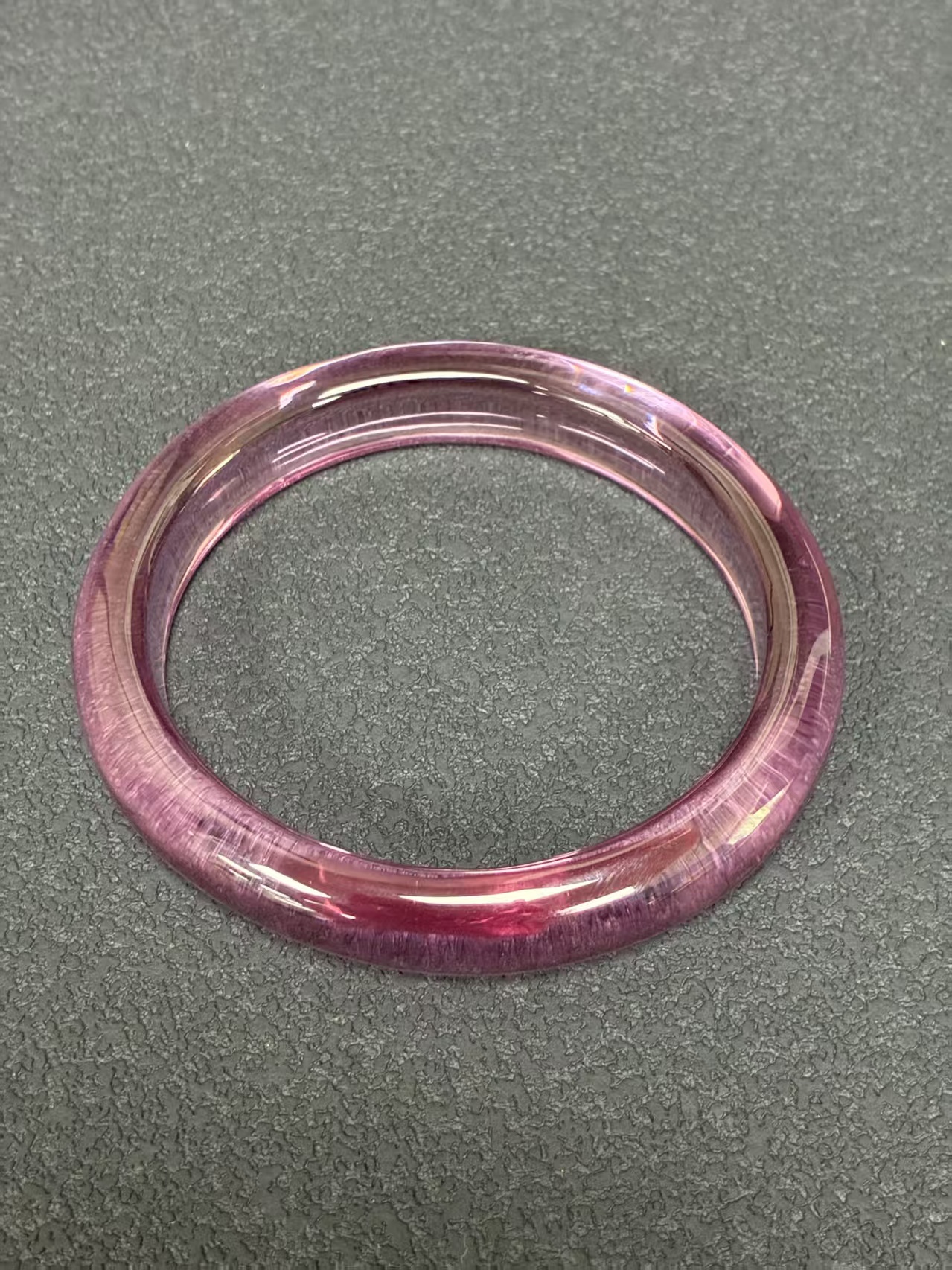 Lab-Grown Pink Sapphire Bangle