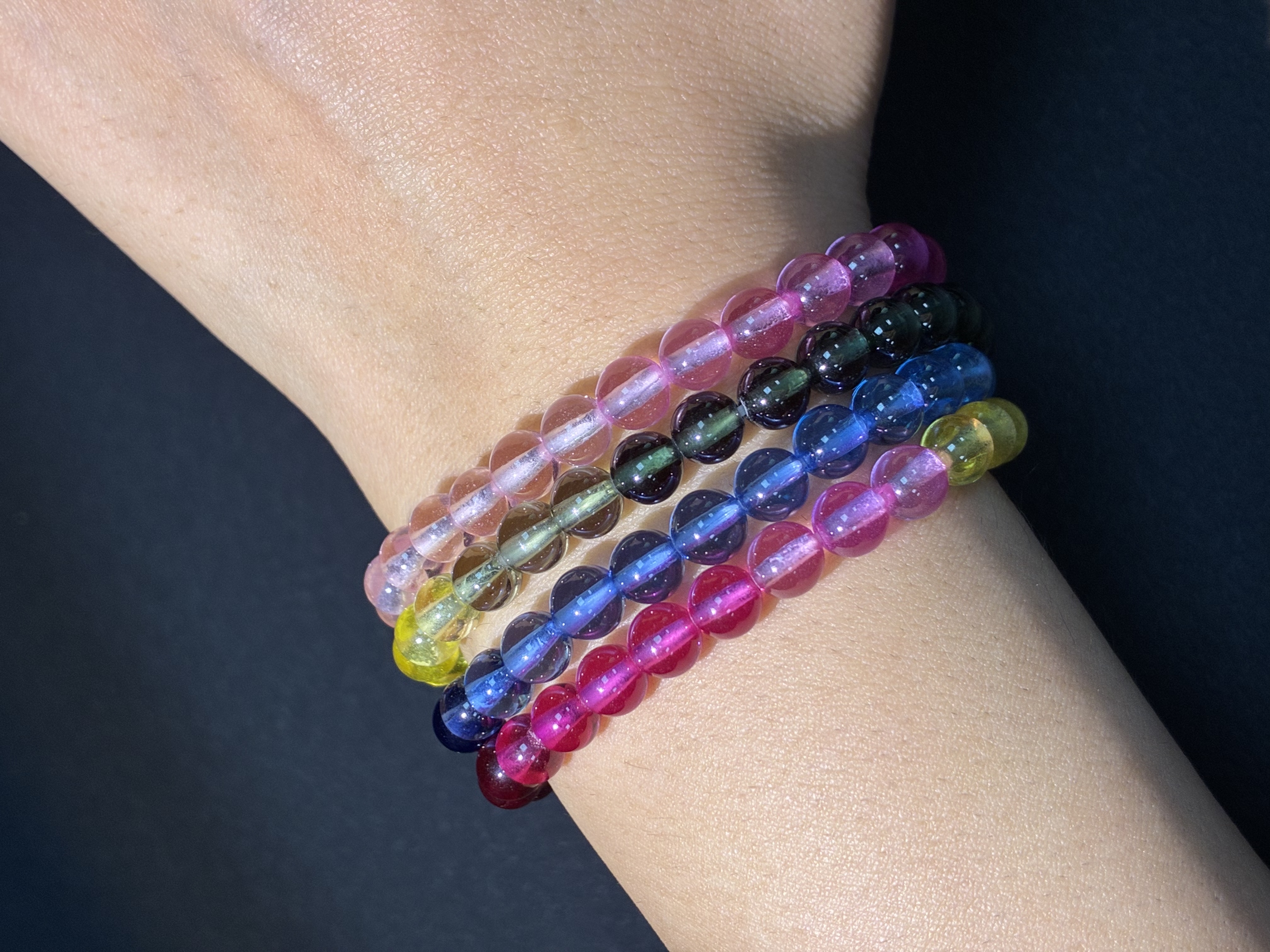 Lab‑Grown Multi Color Beaded Bracelet