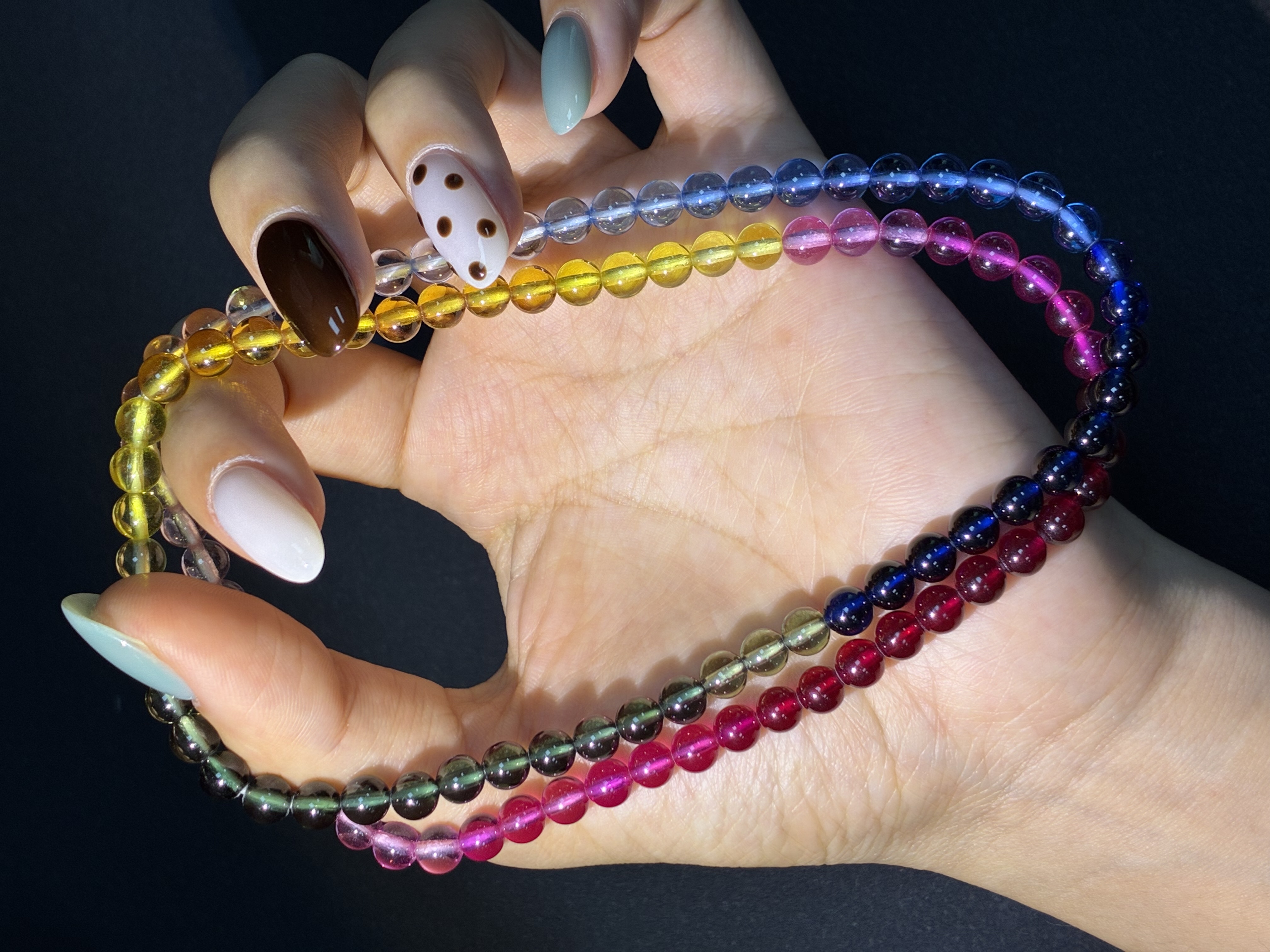 Lab‑Grown Multi Color Beaded Bracelet