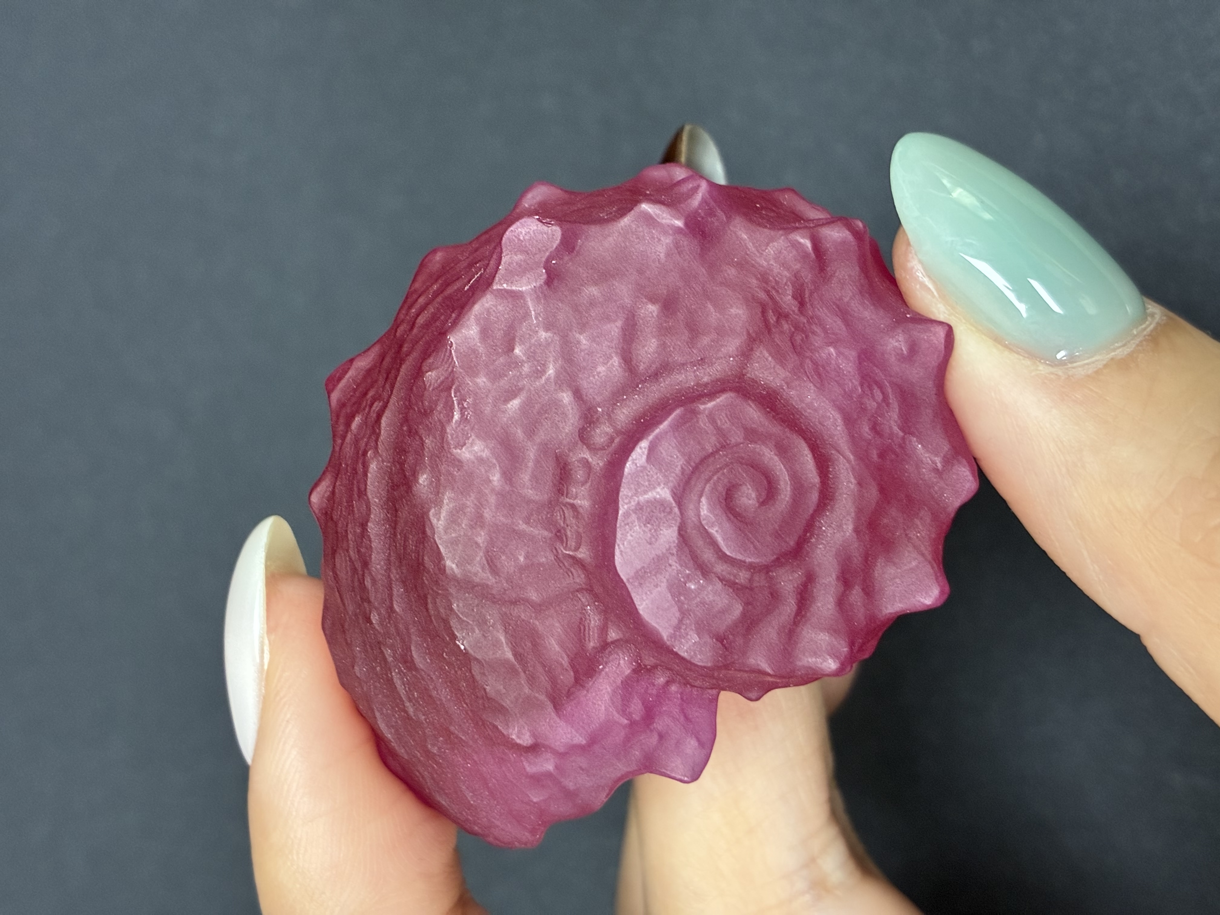 Conch Shell – Lab-Grown Ruby
