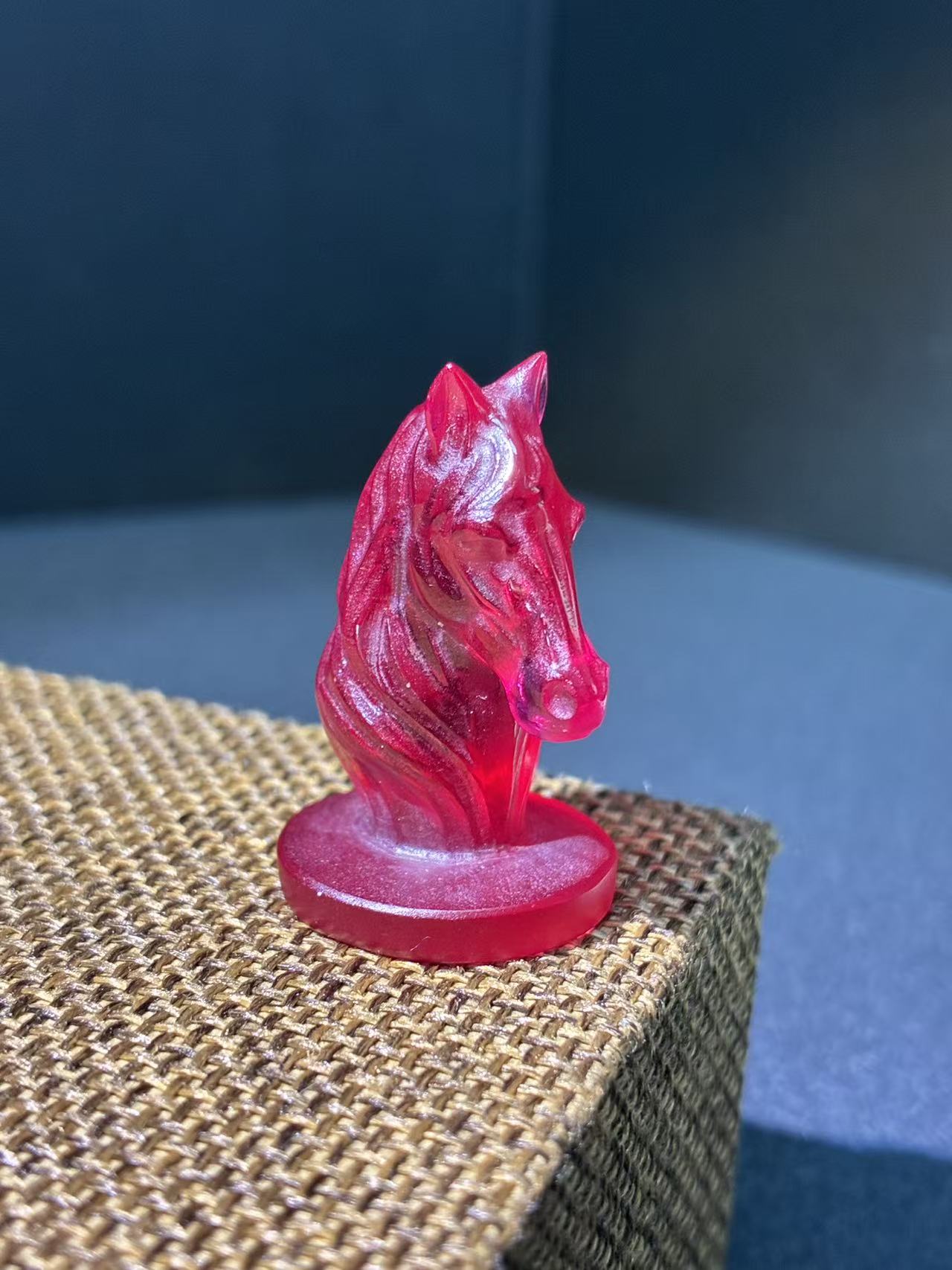 Horse Head Bust — Lab-Grown Ruby