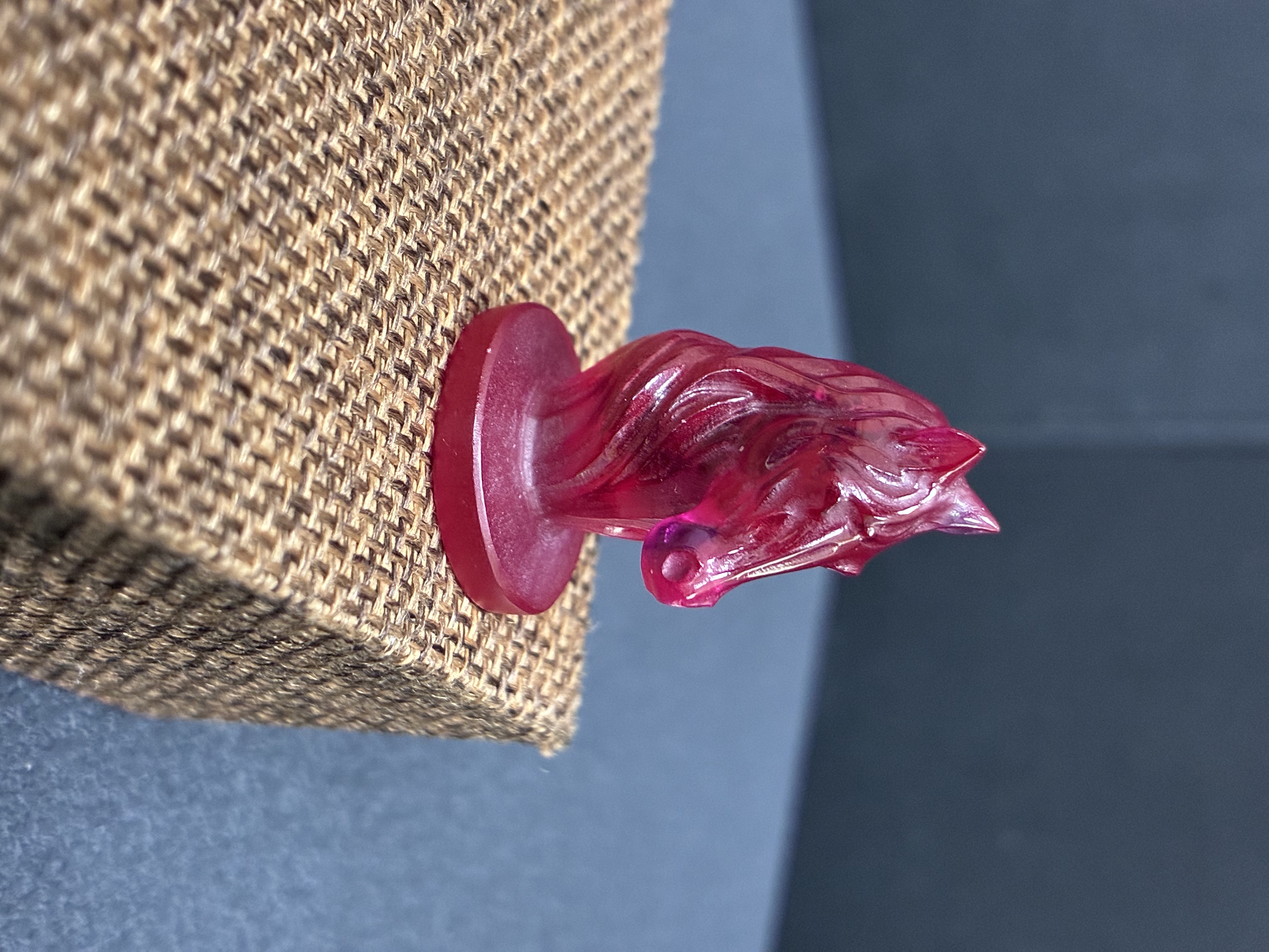 Horse Head Bust — Lab-Grown Ruby