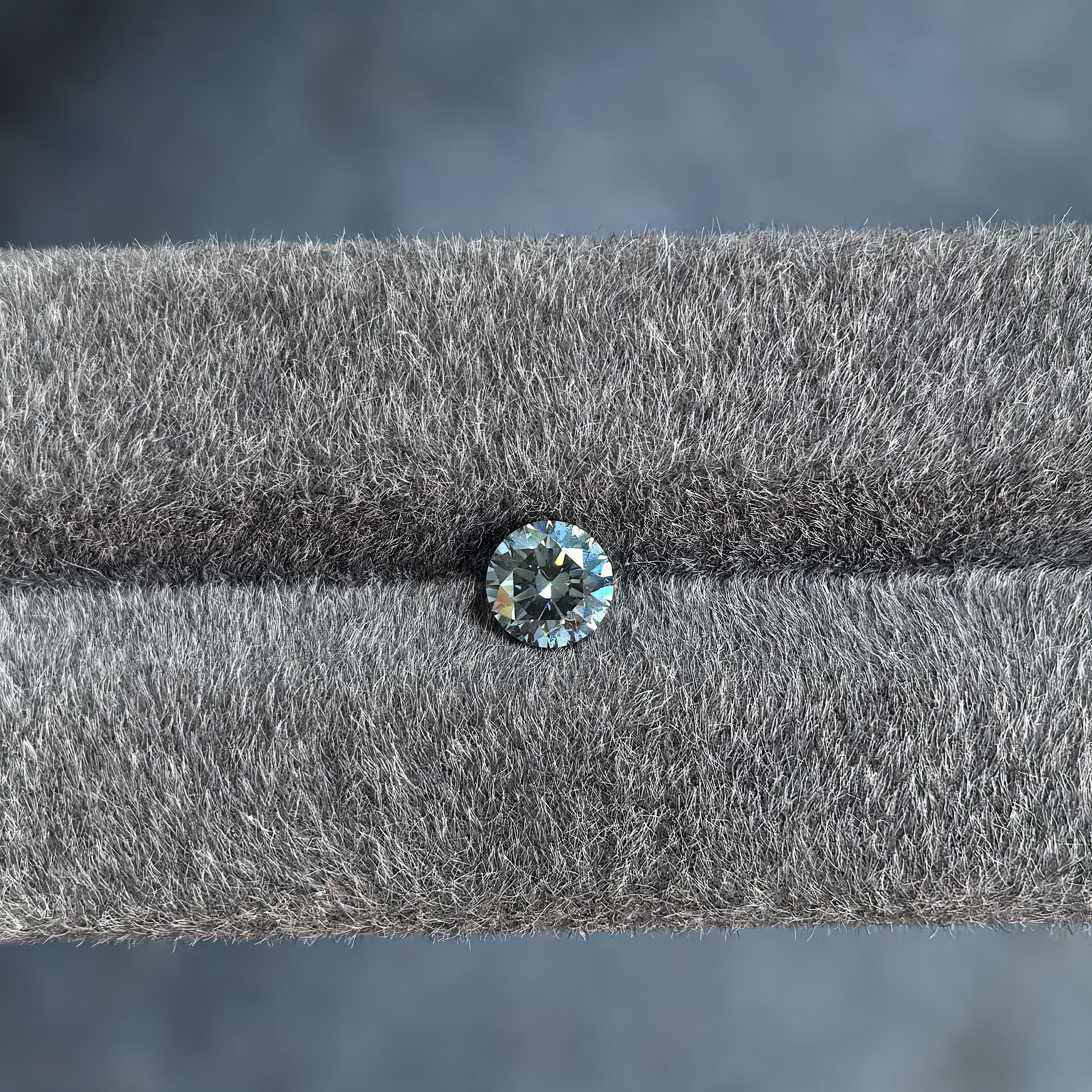 0.86ct Round Deep Blue Diamond (GIS Cert)