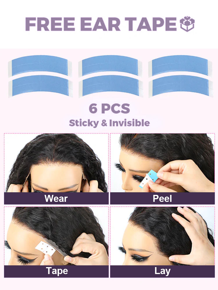 Sarah Glueless Burmese Curly Wig with Drawstring Pre Bleached Knots 250% 13x6 Lace Frontal Wigs Human Hair Pre Plucked