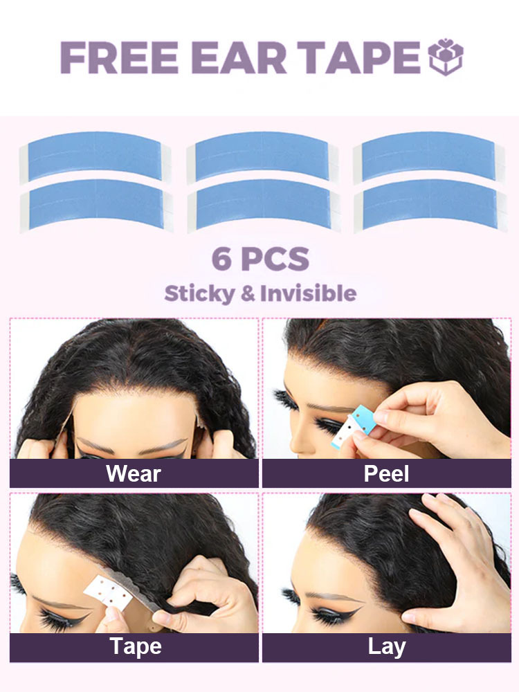 Sarah Glueless Burmese Curly Wig with Drawstring Pre Bleached Knots 250% 13x6 Lace Frontal Wigs Human Hair Pre Plucked