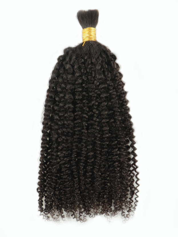 Lena Boho Kinky Curl Bulk Human Hair Braiding Extensions