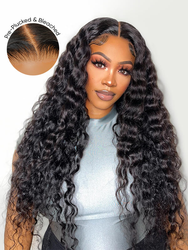 Freya Bleached Knots Glueless Loose Deep Wave Wig 13x4 13x6 Lace Front Human Hair Wigs Pre Plucked