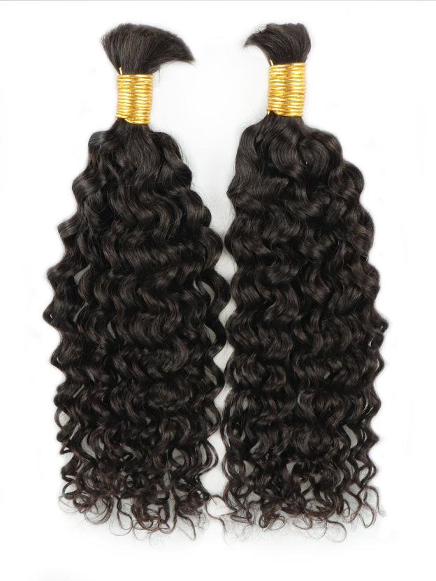 Zara Deep Wave Bulk Human Hair for Braiding Hair Burmese Curly Bulk Braiding Hair for Boho
