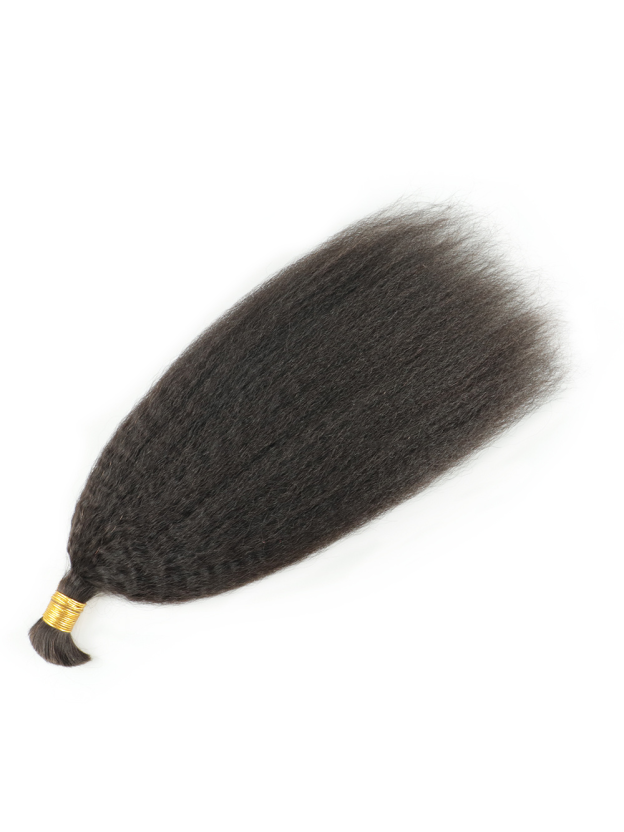 Quinn Boho Kinky Straight Bulk Human Hair Braiding Extensions