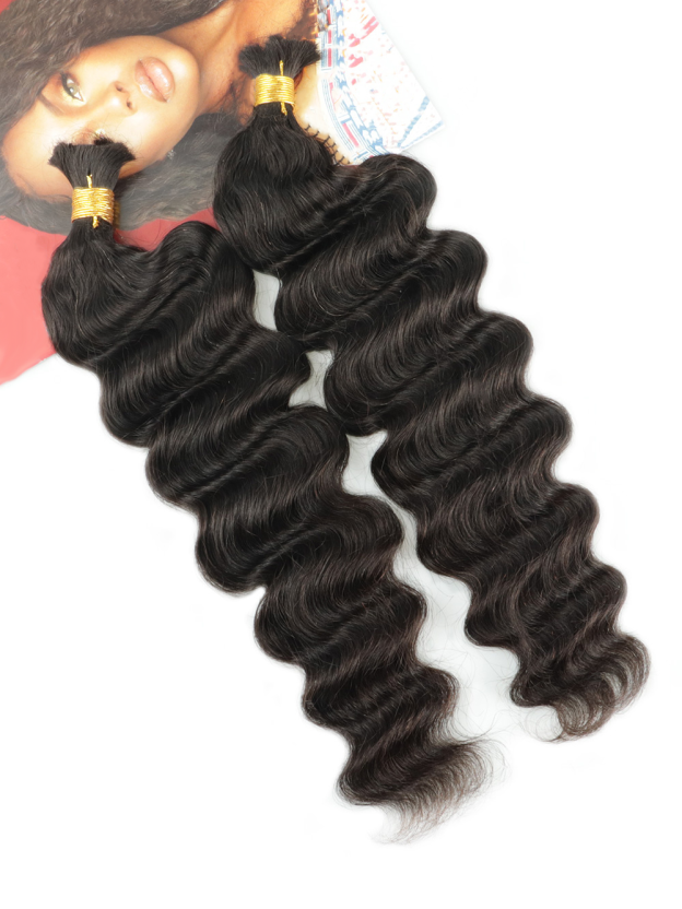 Ada Boho Loose Deep Wave Bulk Human Hair Braiding Extensions