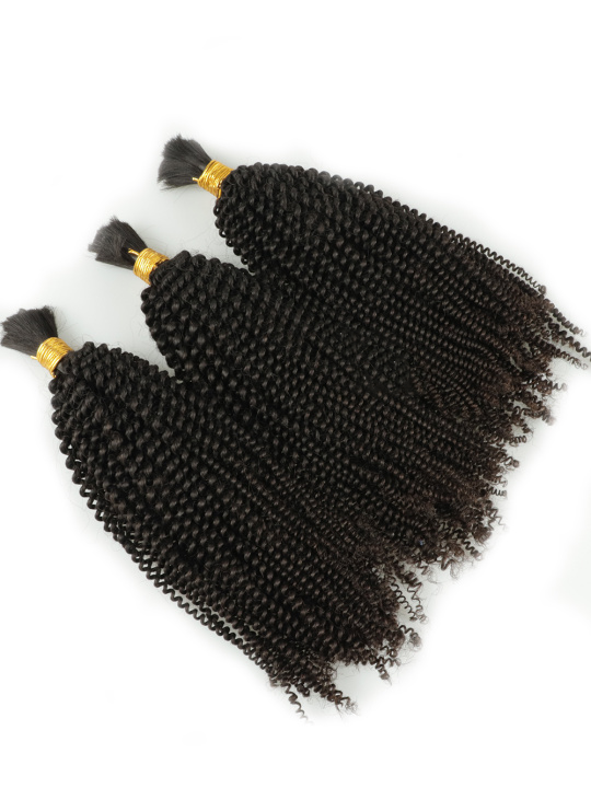 Ruby 100% Brazilian Virgin Hair Boho Twist curl Bulk for Braiding Extensions