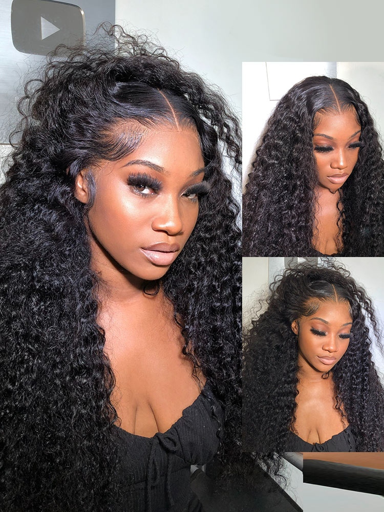 Ava Deep Wave 13x6 Lace front Wig Human Hair Glueless Wigs