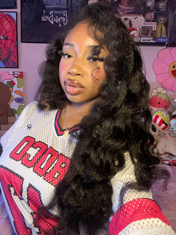 Zaria 3 IN 1 Kinky Straight Half Wig Glueless Wig Beginner Friendly with Draw-strings Yaki Straight Flip Over Wigs