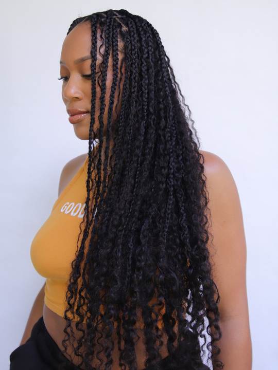 Zara Boho Burmese Curl Bulk Human Hair Braiding Extensions